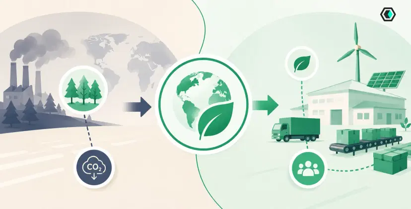 Thumbnail for Carbon Insetting vs. Carbon Offsetting: Was beides bedeutet, wie sie sich unter SBTi unterscheiden und was die EU-Anti-Greenwashing-Regeln ab September 2026 verlangen